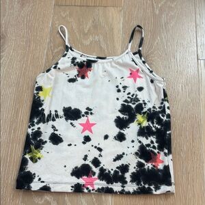 Flowers by Zoe Black and White Star Tank Top